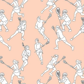 Lacrosse on Pale Pink