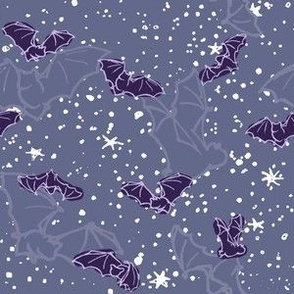 Bats and Stars // purple