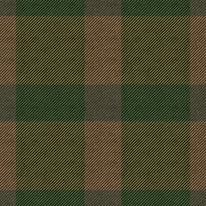 Moss Green Plaid on Texture