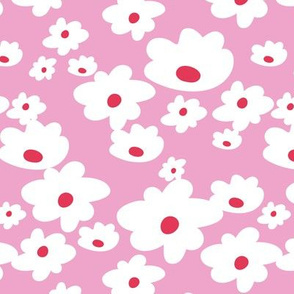 Sweet daisies in pink - Medium