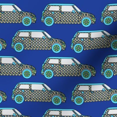 Cute Car Pineapples Blue _ Miss Chiff Designs