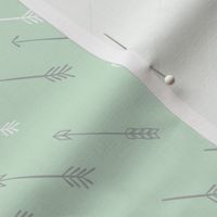 Tribal Grey/Mint Arrows