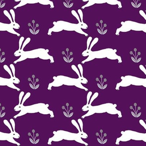 bunny rabbit // purple sweet little baby bunnies rabbits spring easter cute girly pastel purple rabbits