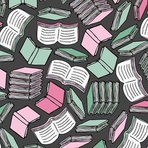 So Many Books... (Pink and Mint)