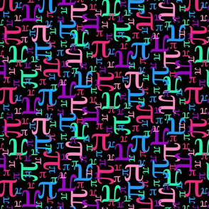 Pieces of Pi (Pinks and Purples Dark)