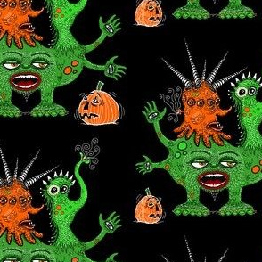 sept2016monstermash, monster mash-up, black green orange