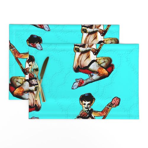 Zombie Pin Up Spoonflower