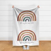 Rainbow Baby Swaddle || White Background