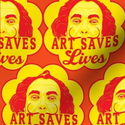 art saves lives - mustach