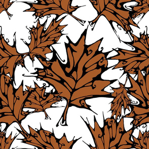 Brown Maple Leaves (big)
