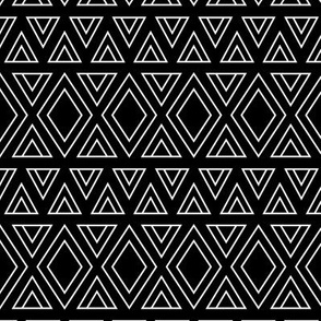 geo joe no.6 tribal aztec triangle geometric modern pattern