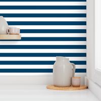 wide stripes denim blue