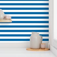 wide stripes sapphire blue