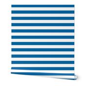 wide stripes sapphire blue