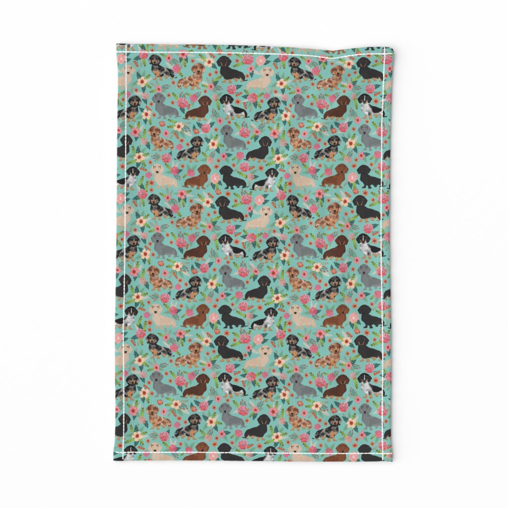 doxie dachshunds florals cute dog fabric best dog designs cute dogs florals vintage flowers