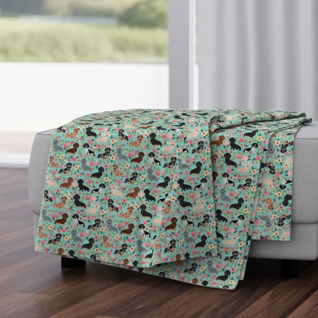 doxie dachshunds florals cute dog fabric best dog designs cute dogs florals vintage flowers