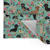 doxie dachshunds florals cute dog fabric best dog designs cute dogs florals vintage flowers