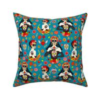 Calavera women (blue)