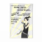 Flapper Girl Tea Towel