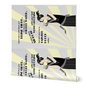 Flapper Girl Tea Towel