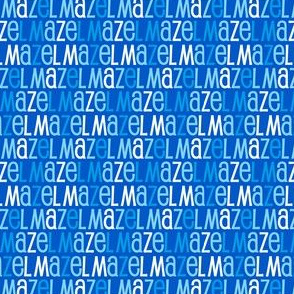  Mazel Tov Blue Letters on Blue Background