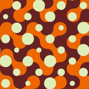 Effervescent Dots - Orange Brown