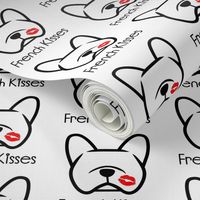 French Bulldog kisses - pucker up,  Frenchie dog love!