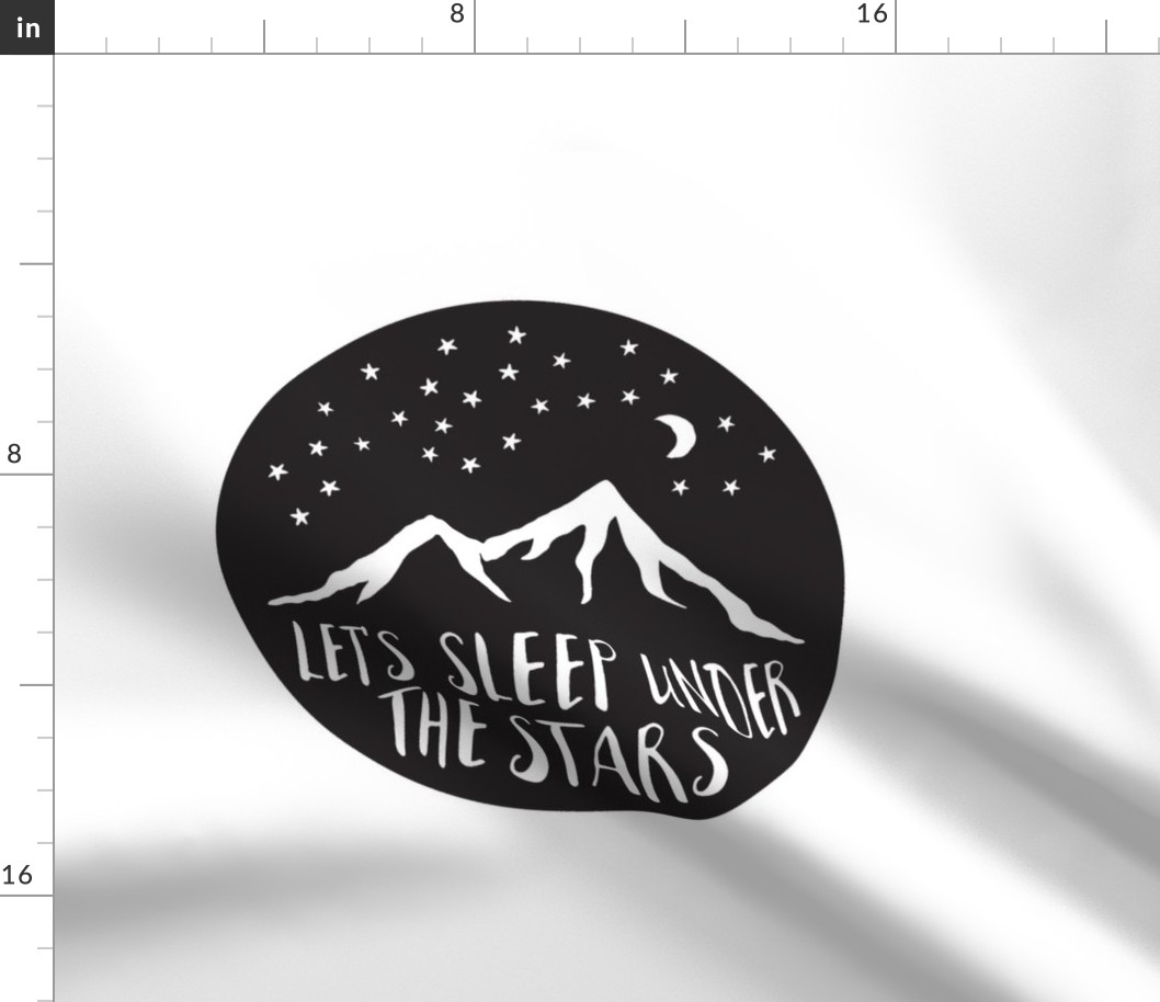 Let's Sleep Under the Stars || Pillow layout