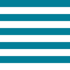 wide stripes ocean blue