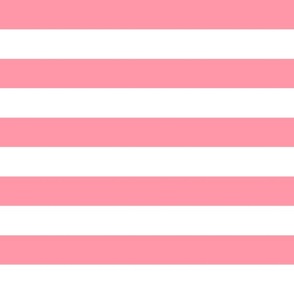 wide stripes blush pink