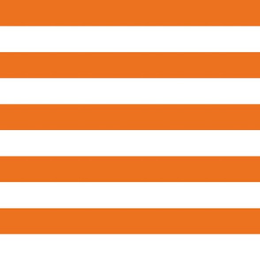 wide stripes carrot orange