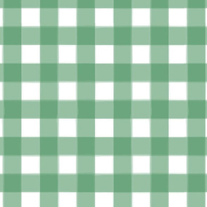 brushed wide gingham forest green