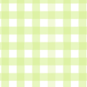 brushed wide gingham lime green