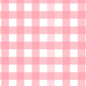 brushed wide gingham blush pink