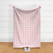 brushed wide gingham rose pink