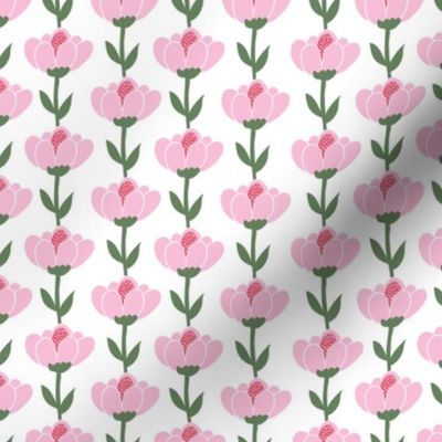 Scandinavian tulips - pink