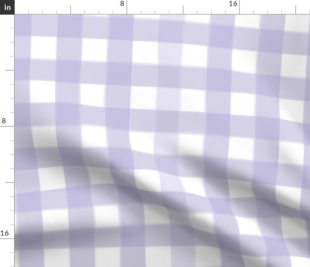 brushed wide gingham lavender purple