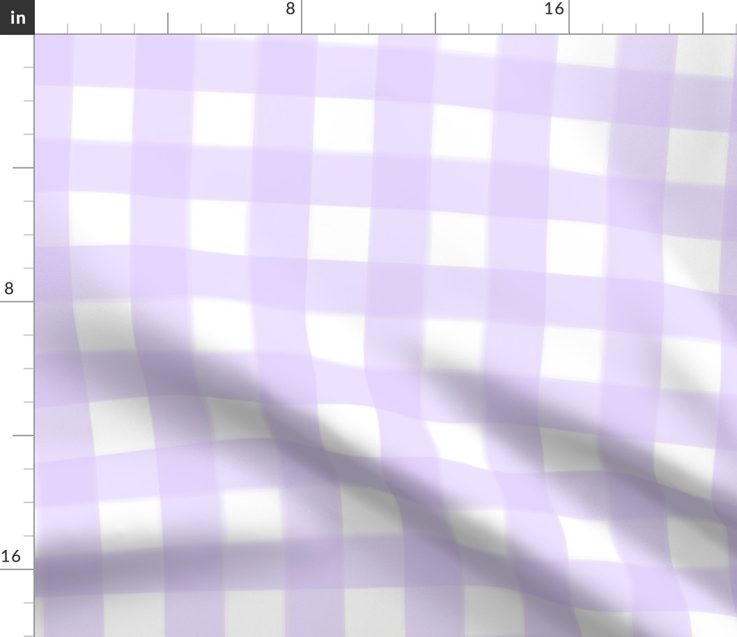 brushed wide gingham periwinkle purple