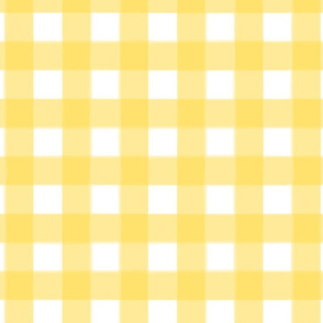 brushed wide gingham butter yellow