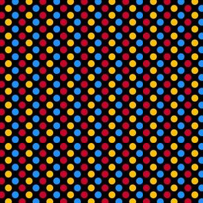 Primary Polka Dots - Black