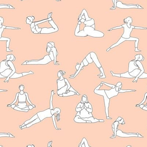 Yoga on Pale Pink