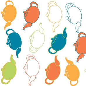 Colourful Teapots