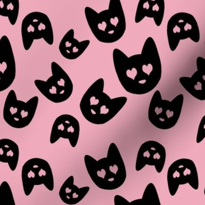 Love Cats on Pink