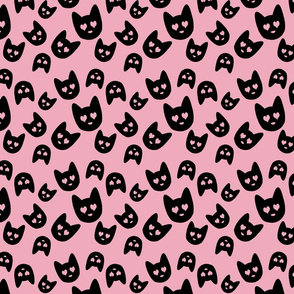 Love Cats on Pink