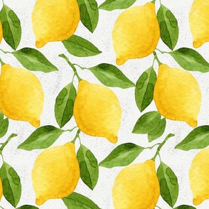 Watercolor Lemons Pattern