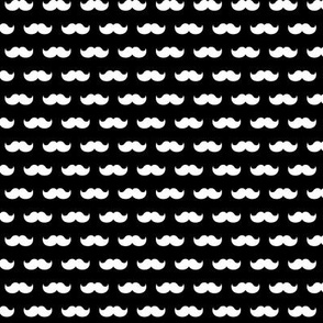 Black and white mustache pattern print leggings, Zazzle