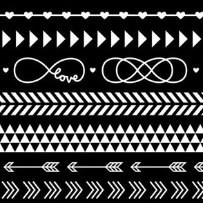 tribal infinity mix reversed » black + white no.3