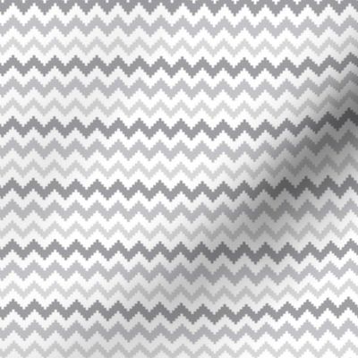 knitted grey no.2 chevron