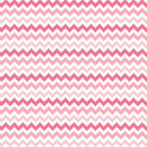 knitted pink no.2 chevron