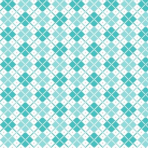 knitted teal no.4 argyle